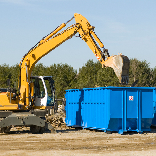 what size residential dumpster rentals are available in Clacks Canyon Arizona